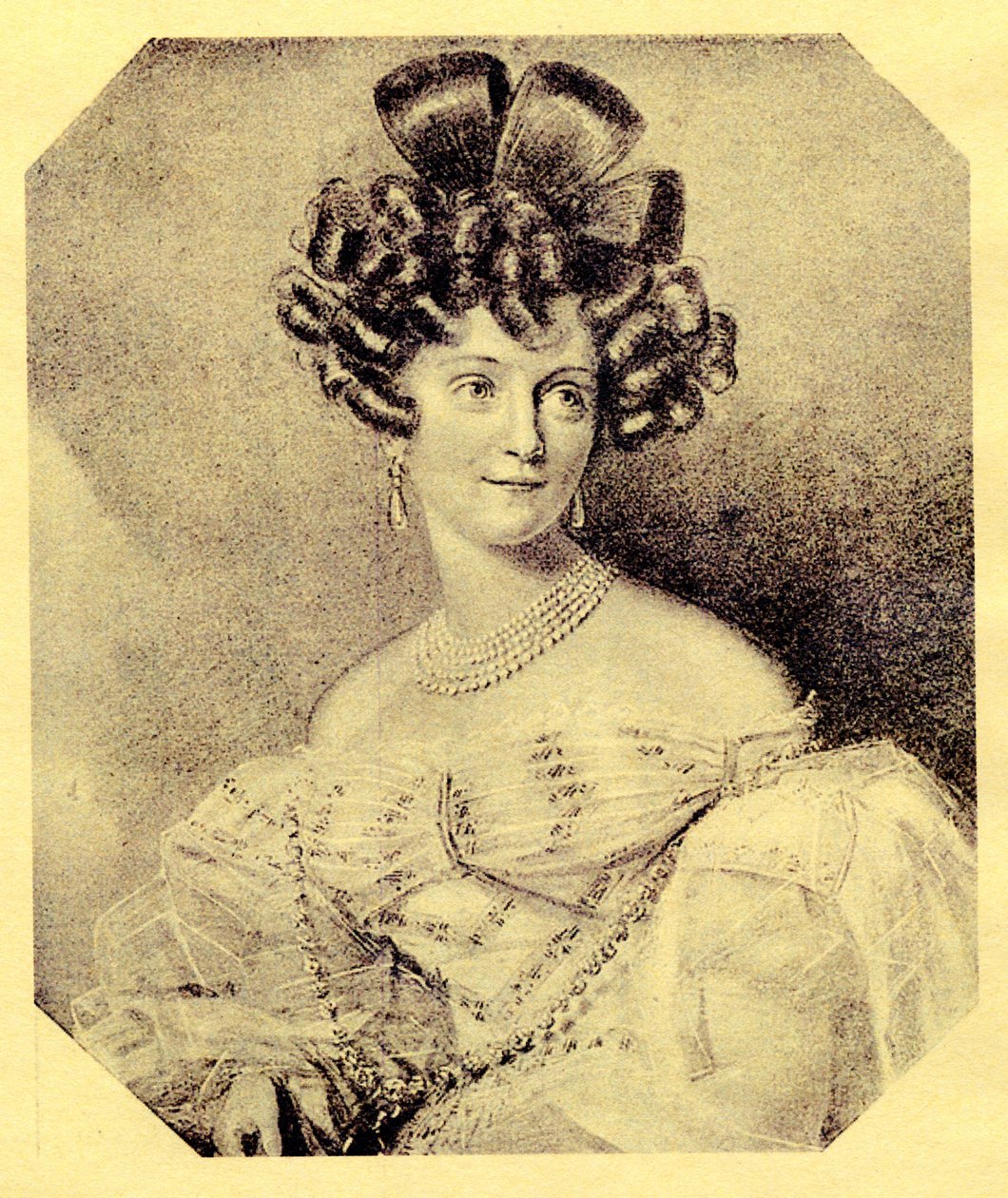 Prinses Carolyne zu Sayn-Wittgenstein, geboren Iwanowska 1819-1887, 1840s door Unbekannt