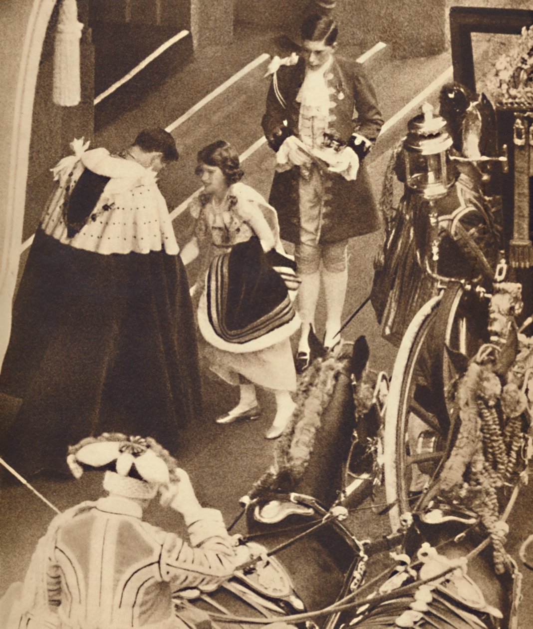Prinses Elizabeth beheert de trein, 12 mei 1937 door Unbekannt