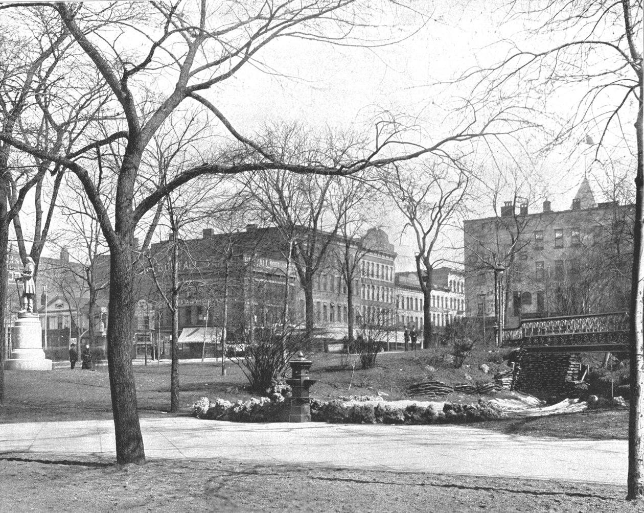 Openbare Plein, Cleveland, Ohio, VS, c1900 door Unbekannt
