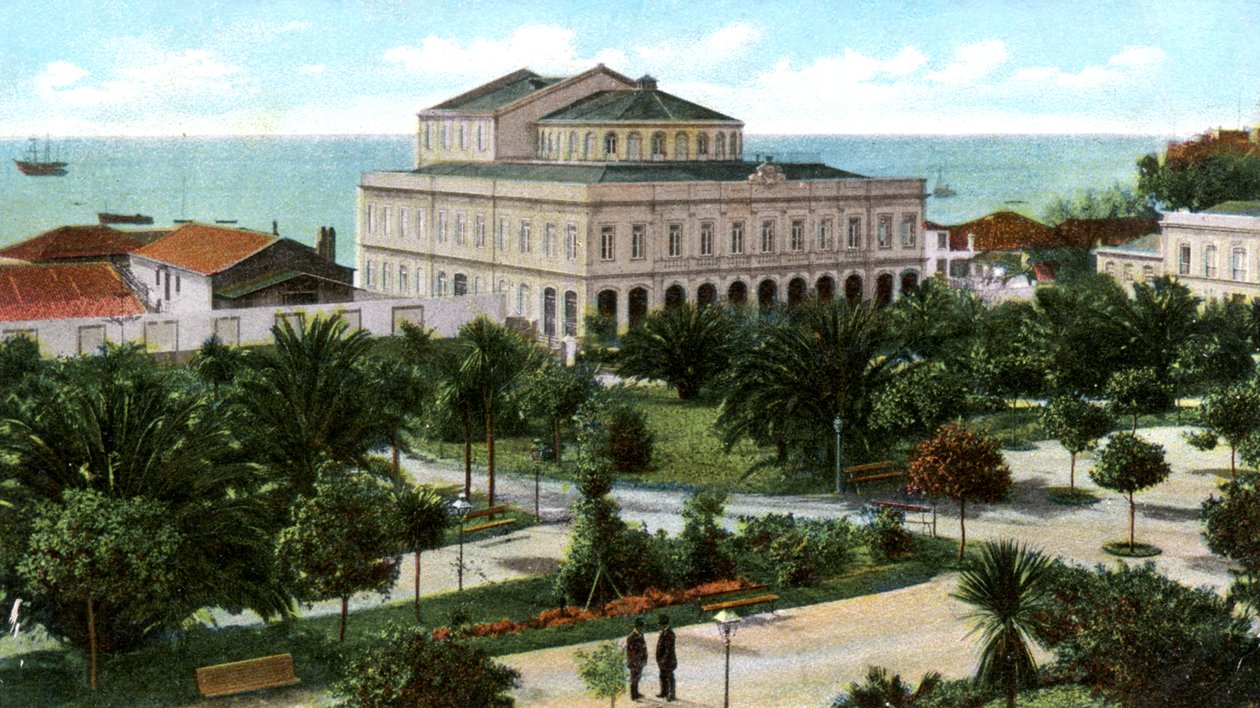 Openbare tuin en theater, Madeira, 1905 door Unbekannt