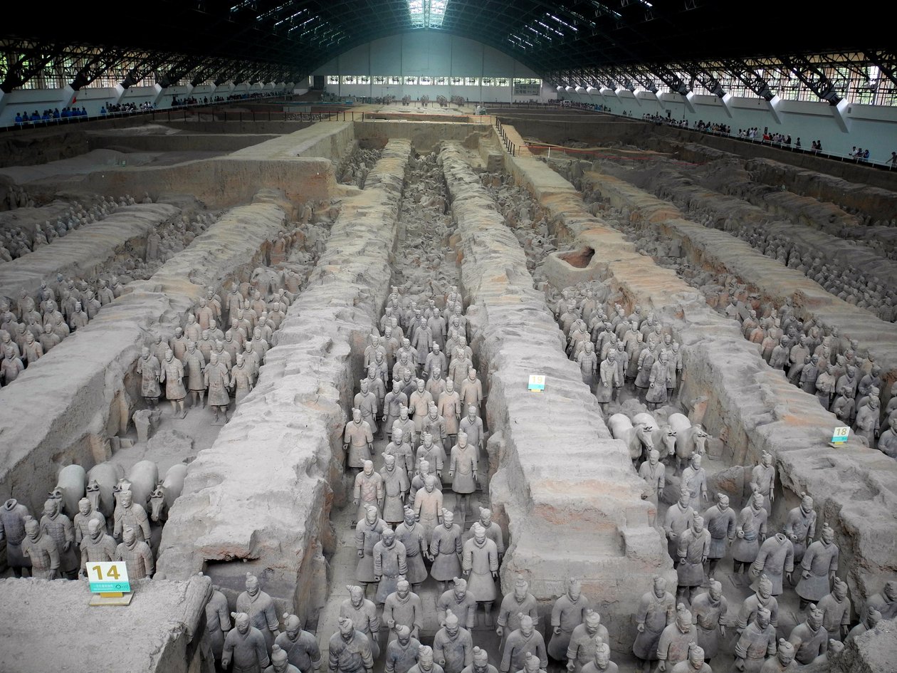 Qin Shi Huang Terracottaleger door Unbekannt