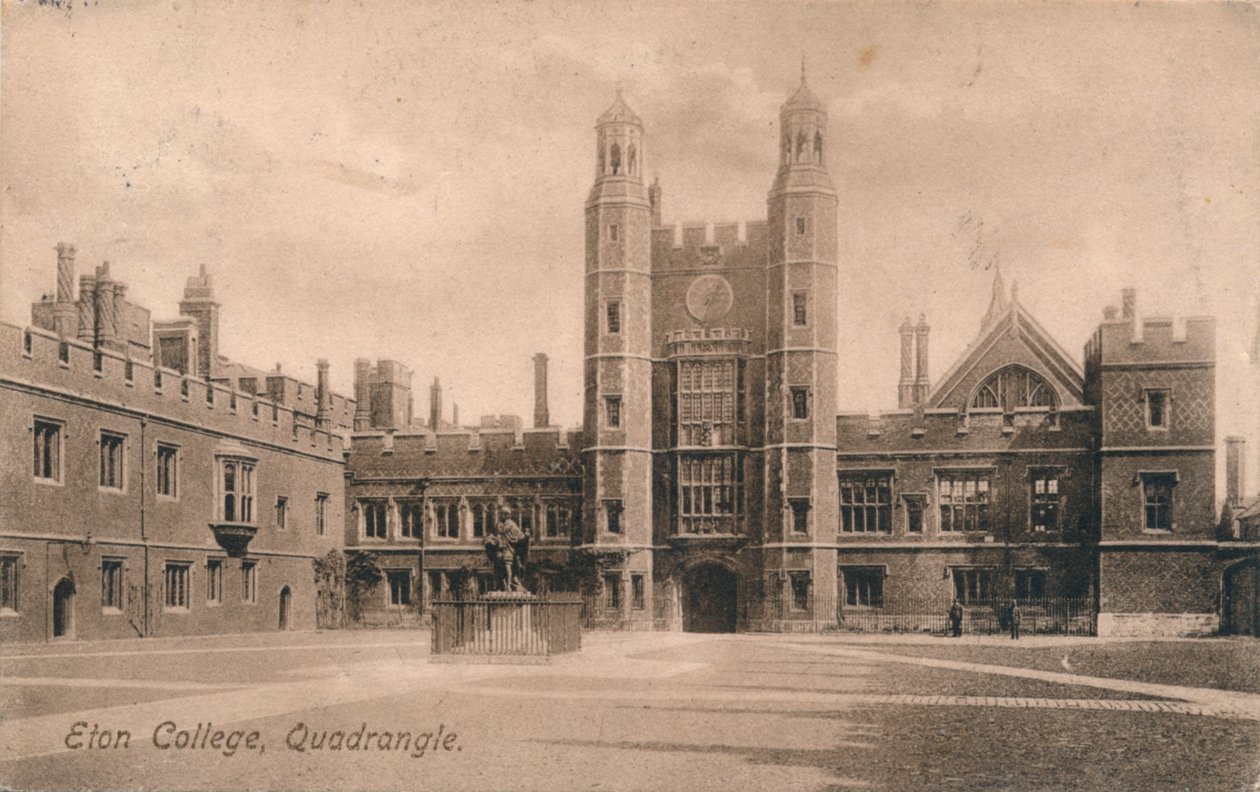 Binnenplaats, Eton College, Berkshire, ca. 1905 door Unbekannt