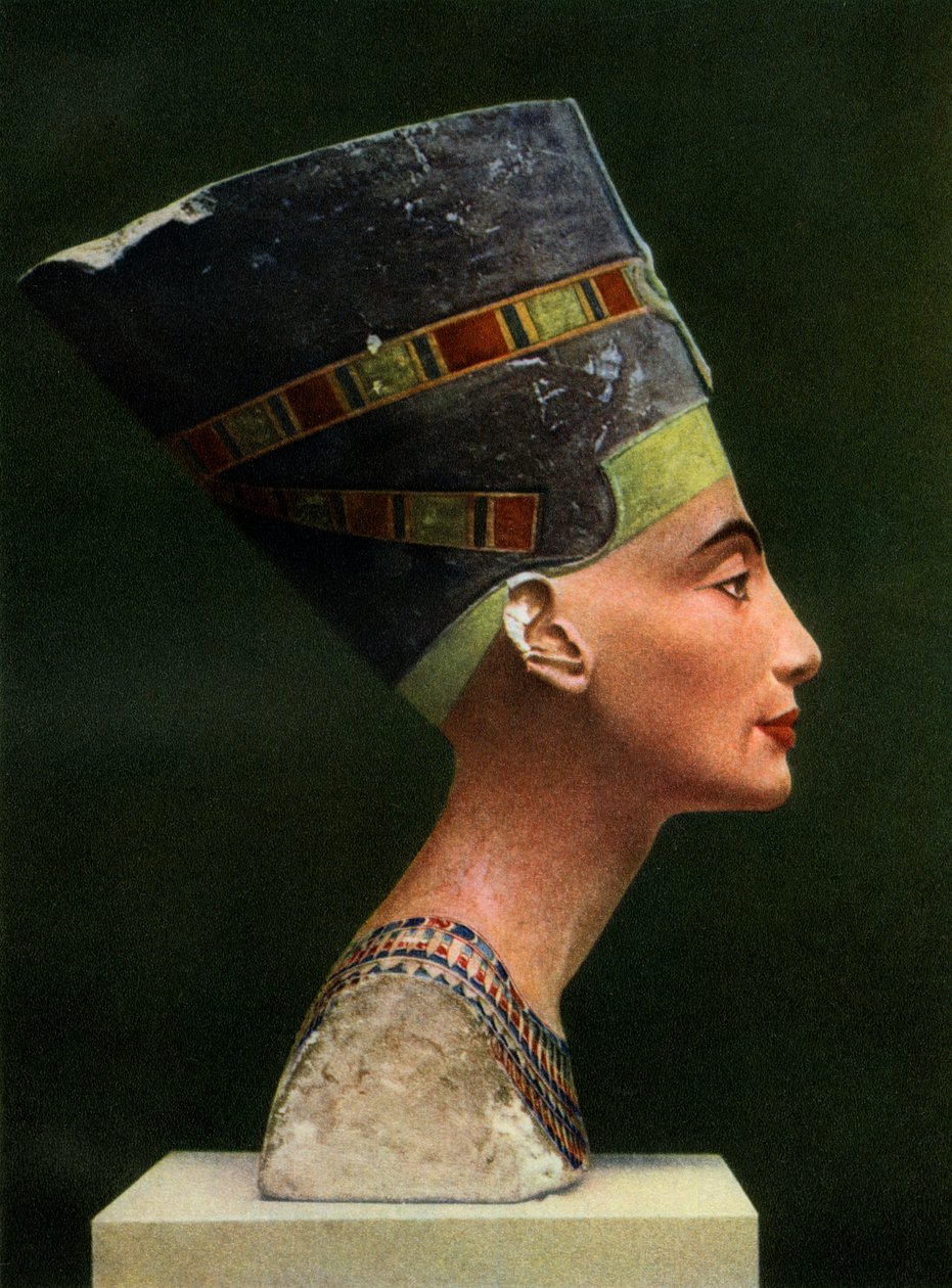 Koningin Nefertiti 1410 v.Chr.-1330 v.Chr., ca. 1370 v.Chr. 1936 door Unbekannt