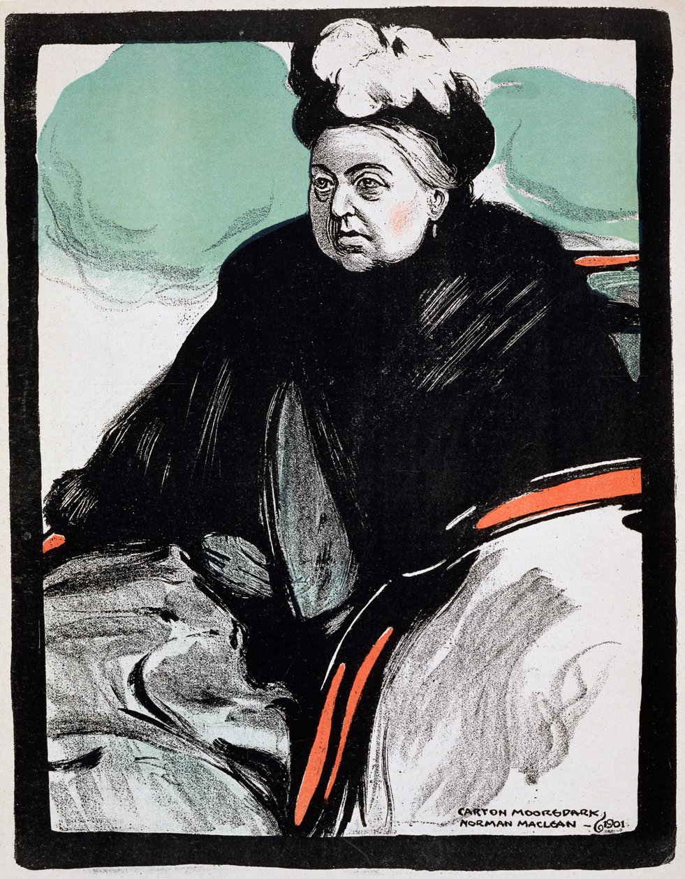 Koningin Victoria, 1901 door Unbekannt