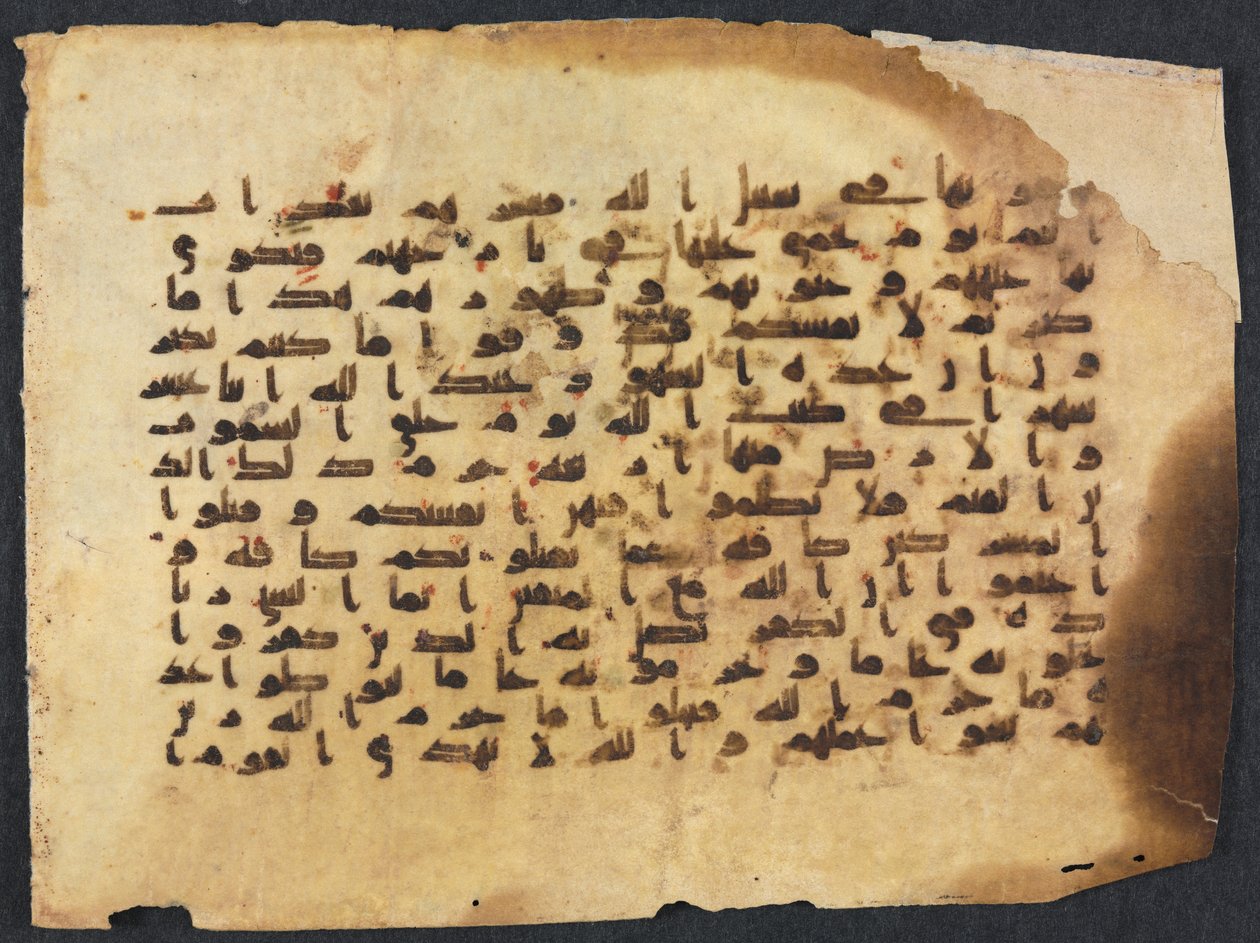 Koran Manuscript Folio, 800-900 door Unbekannt