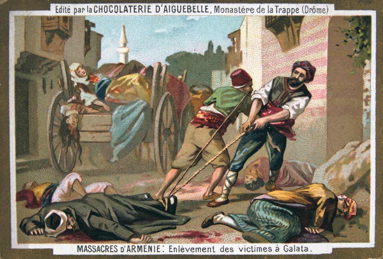 Verwijdering van slachtoffers in Galata, 1895 door Unbekannt
