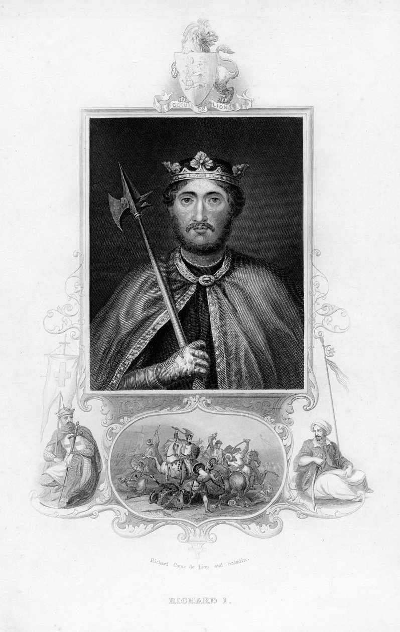 Richard I, Koning van Engeland, c1850 door Unbekannt