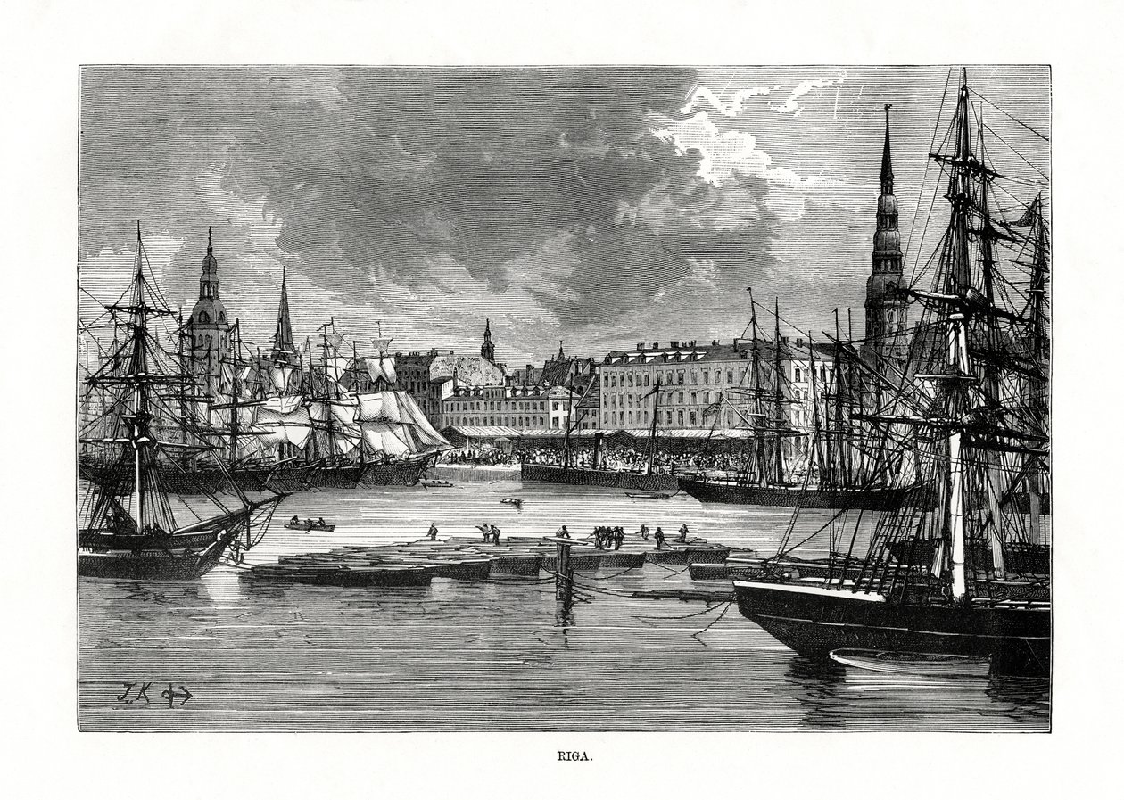 Riga, Letland, 1879 door Unbekannt