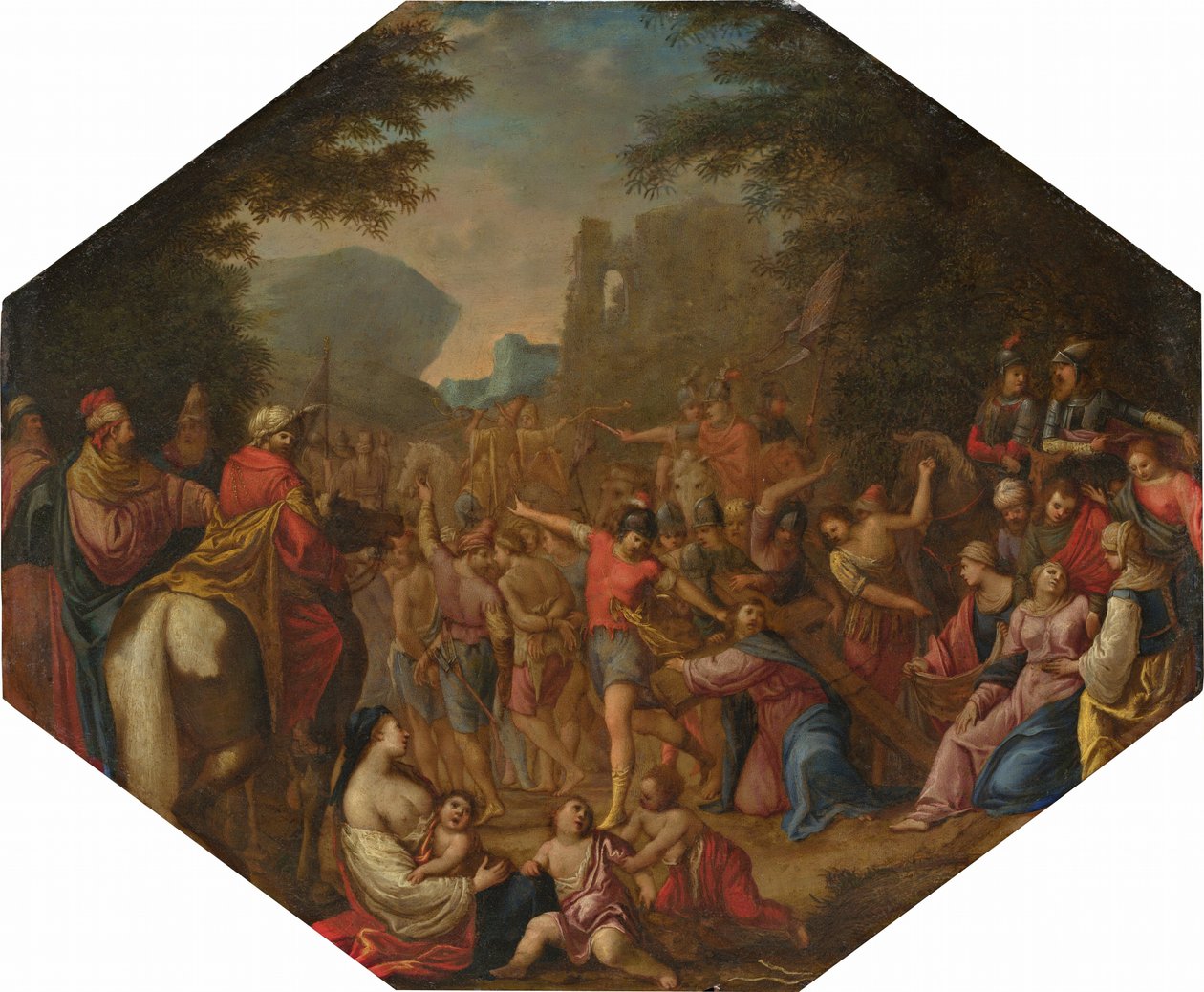 Weg naar Calvarie, 1615-1620 door Unbekannt