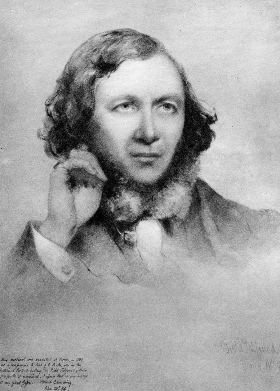 Robert Browning, Britse dichter, 1859 door Unbekannt