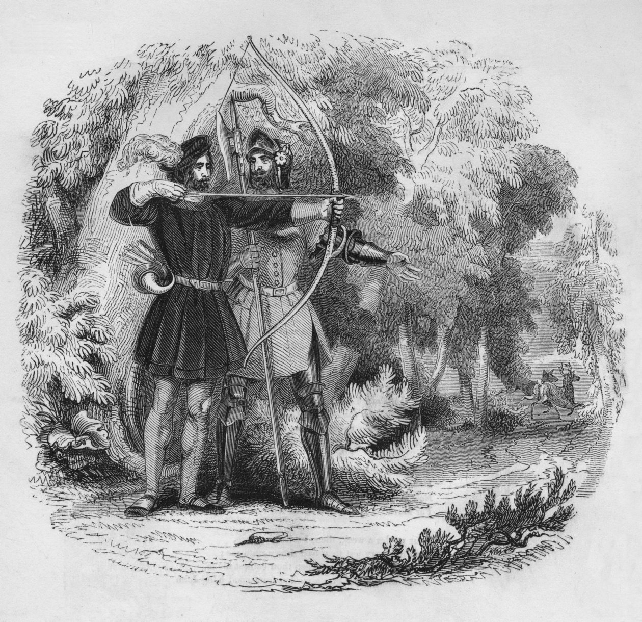 Robin Hood en Kleine Jan, 1845 door Unbekannt