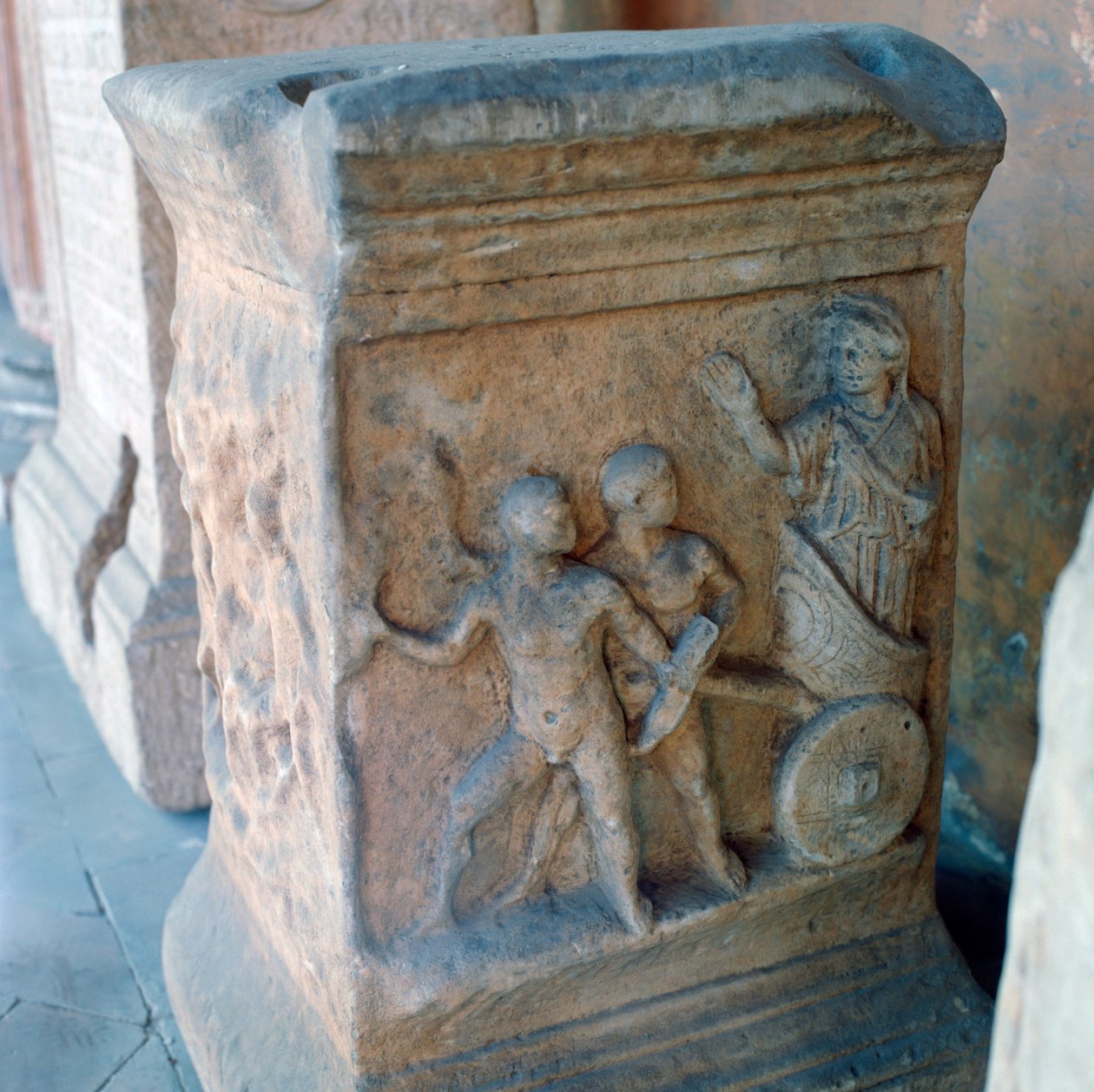 Romeinse marmeren gravure door Unbekannt