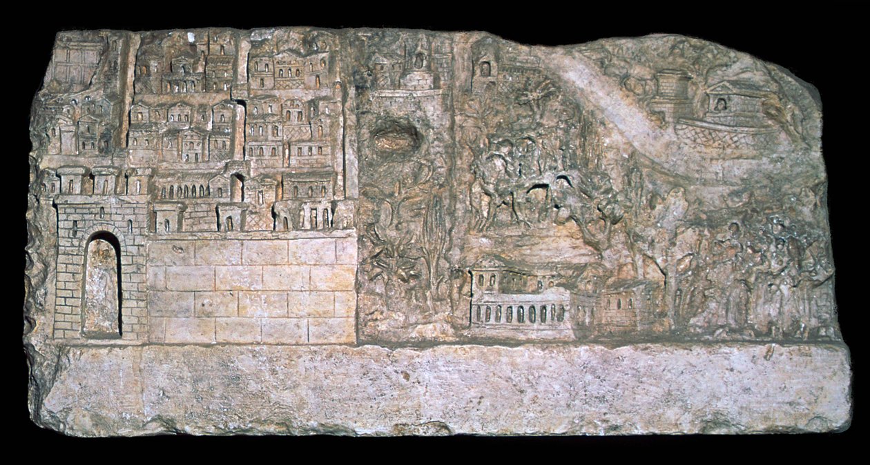 Romeins reliëf van de stad Avezzano door Unbekannt