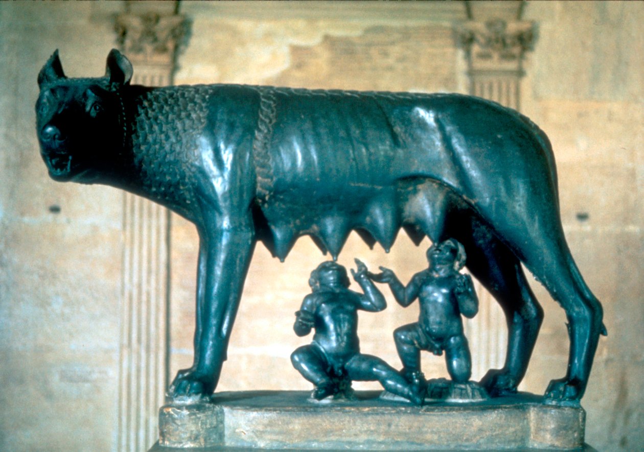Romulus en Remus, ca. 500 v.Chr. door Unbekannt