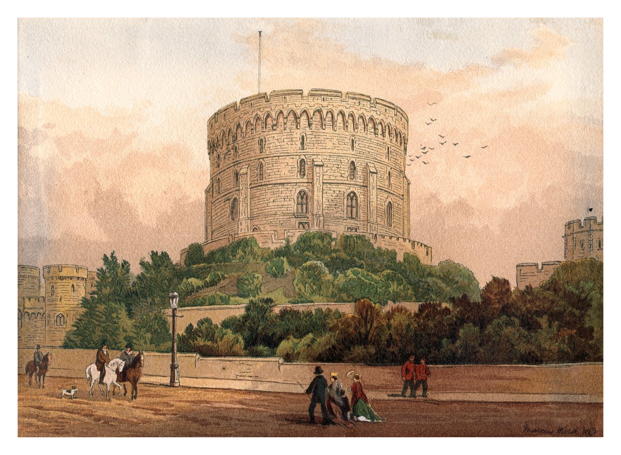 Ronde toren, Windsor, 1880 door Unbekannt