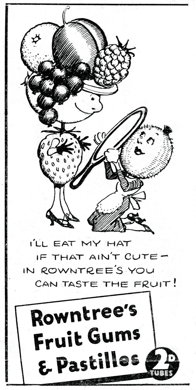 Rowntrees Fruit Gums en Pastilles, 1938 door Unbekannt