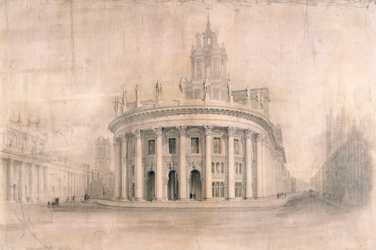 Royal Exchange, Londen, 1838 door Unbekannt