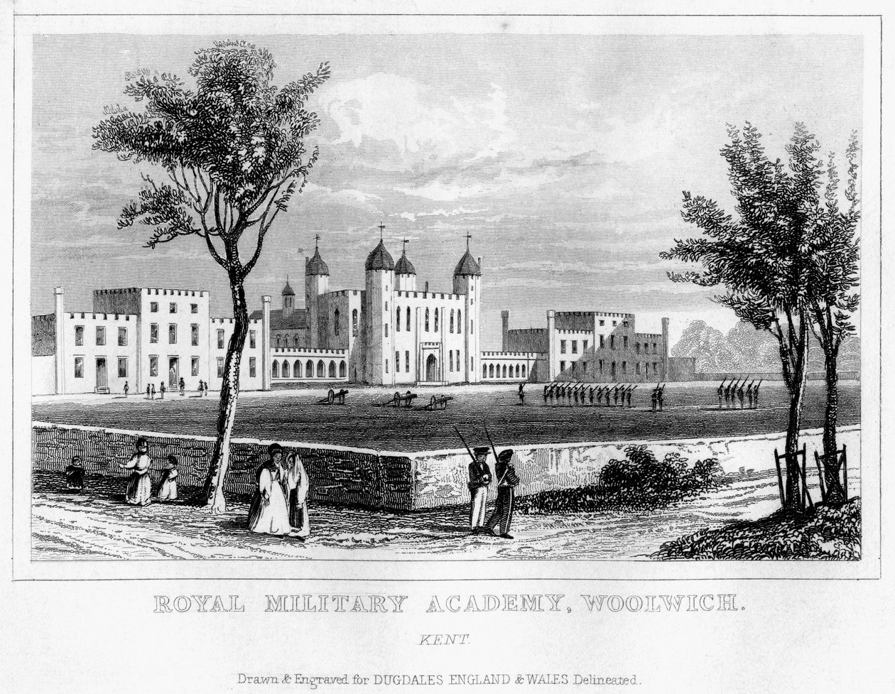 Koninklijke Militaire Academie, Woolwich, Londen, 19e eeuw door Unbekannt