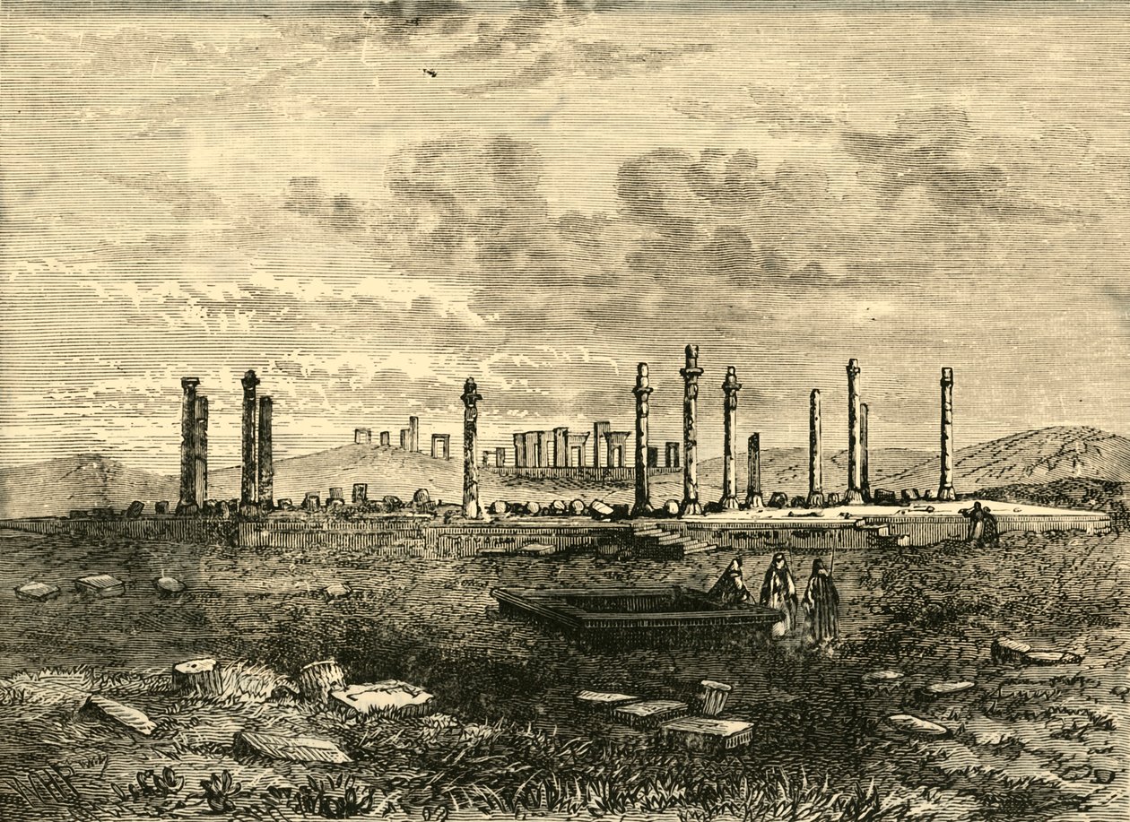 Ruïnes van Persepolis, 1890 door Unbekannt