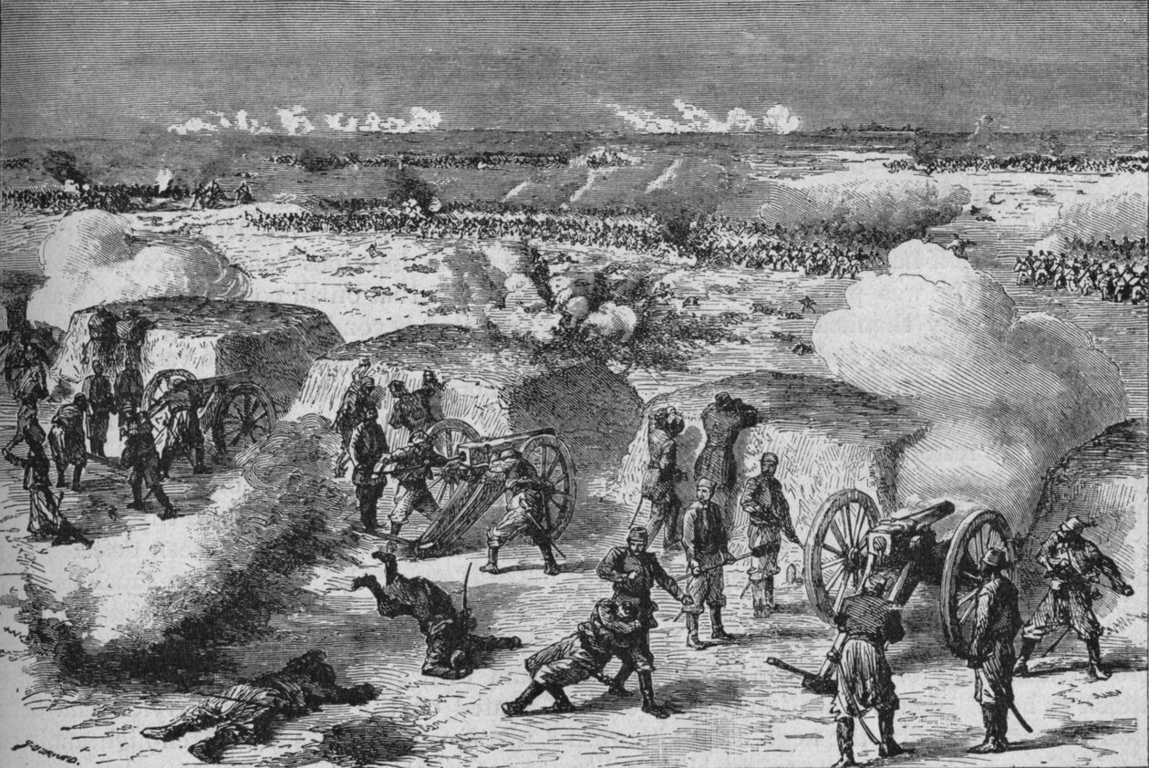 Russische aanval op een Turkse redoute, 1902 door Unbekannt