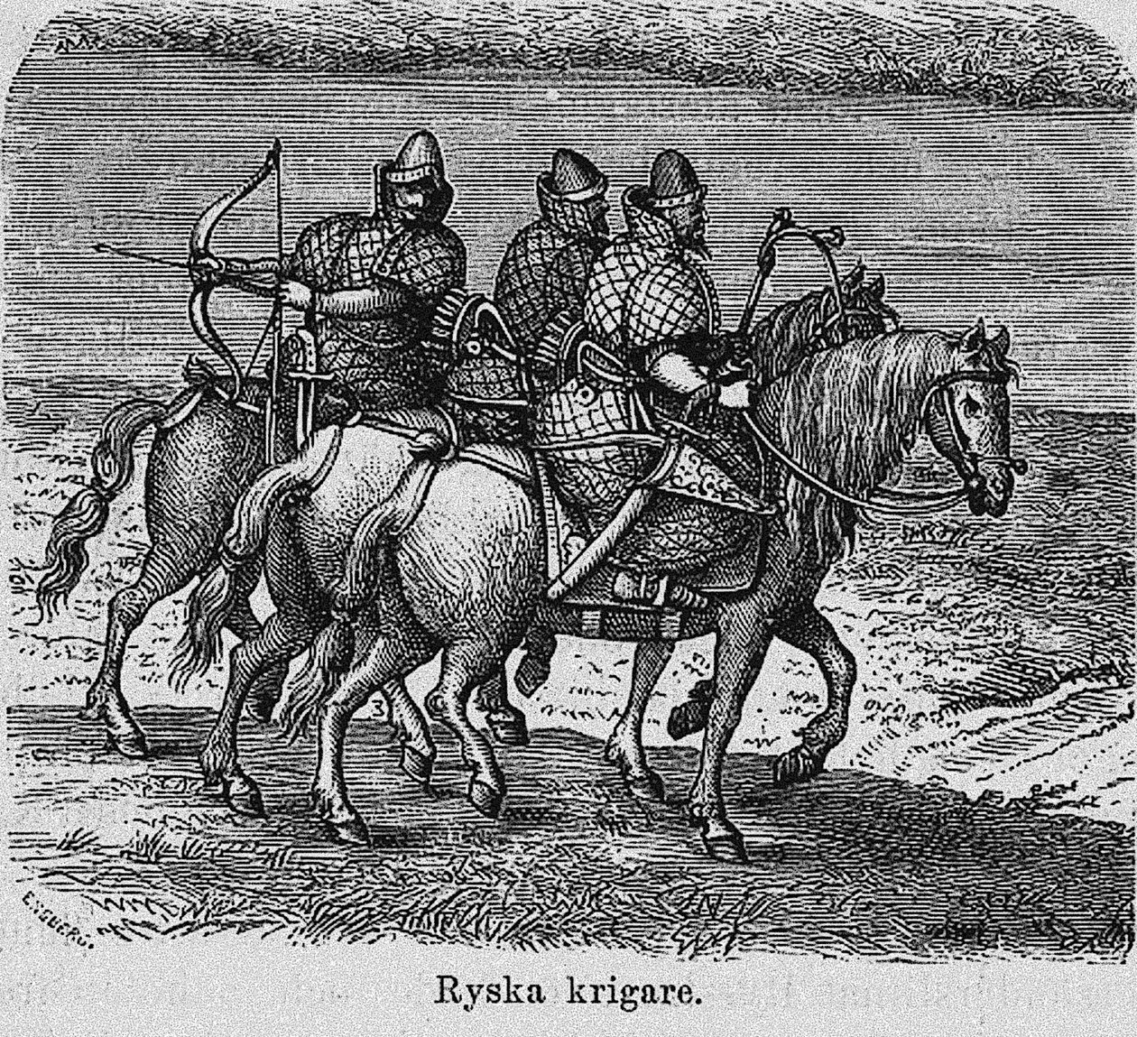 Russische krijgers, c. 1620 door Unbekannt