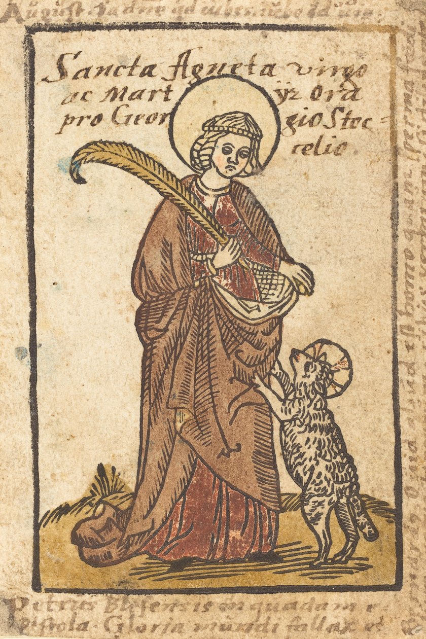 Sint Agnes, c. 1490 door Unbekannt