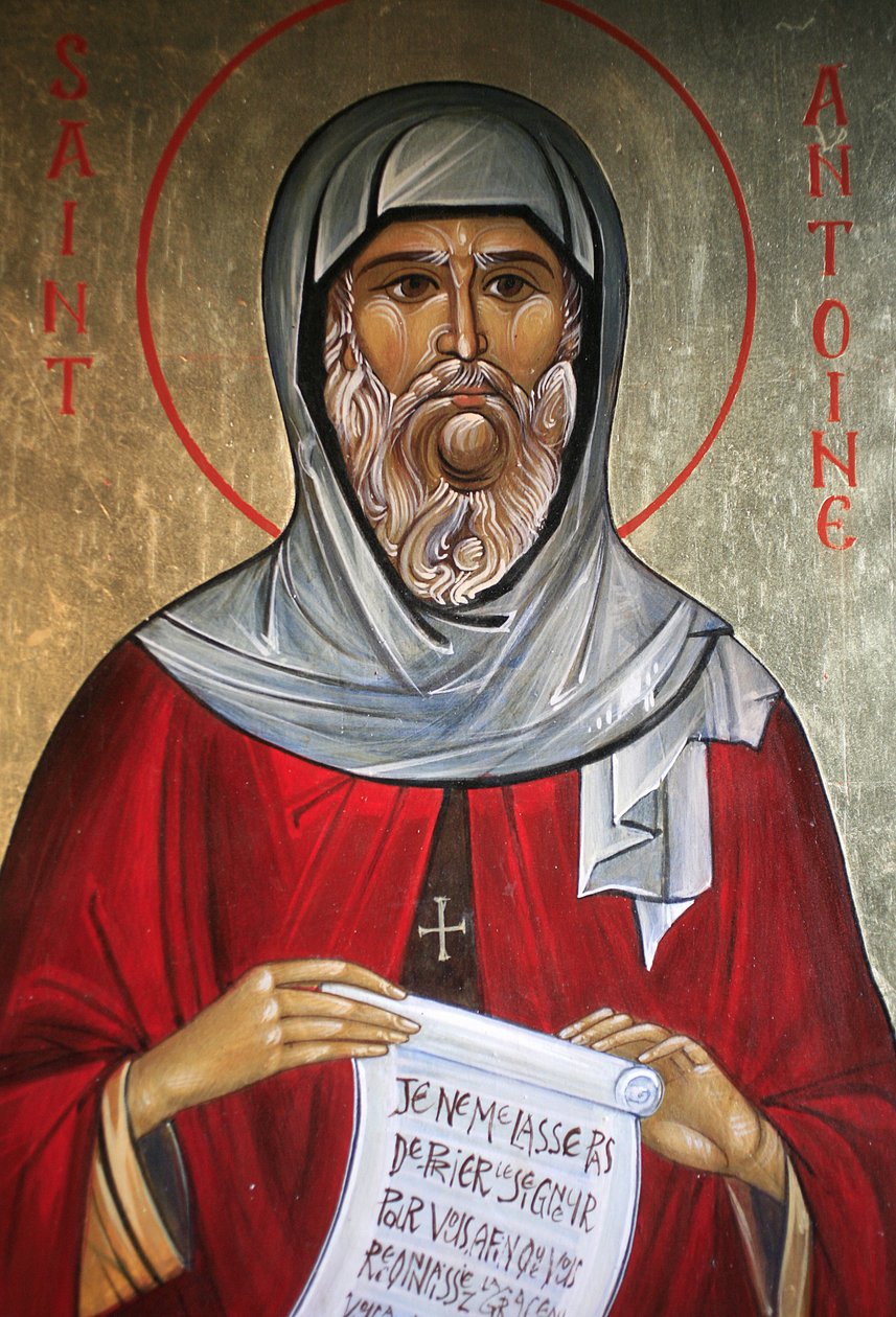 Sint-Antonius. Saint-Antoine-le-Grand orthodoxe kerk, Saint-Laurent-en-Royans, Frankrijk door Unbekannt