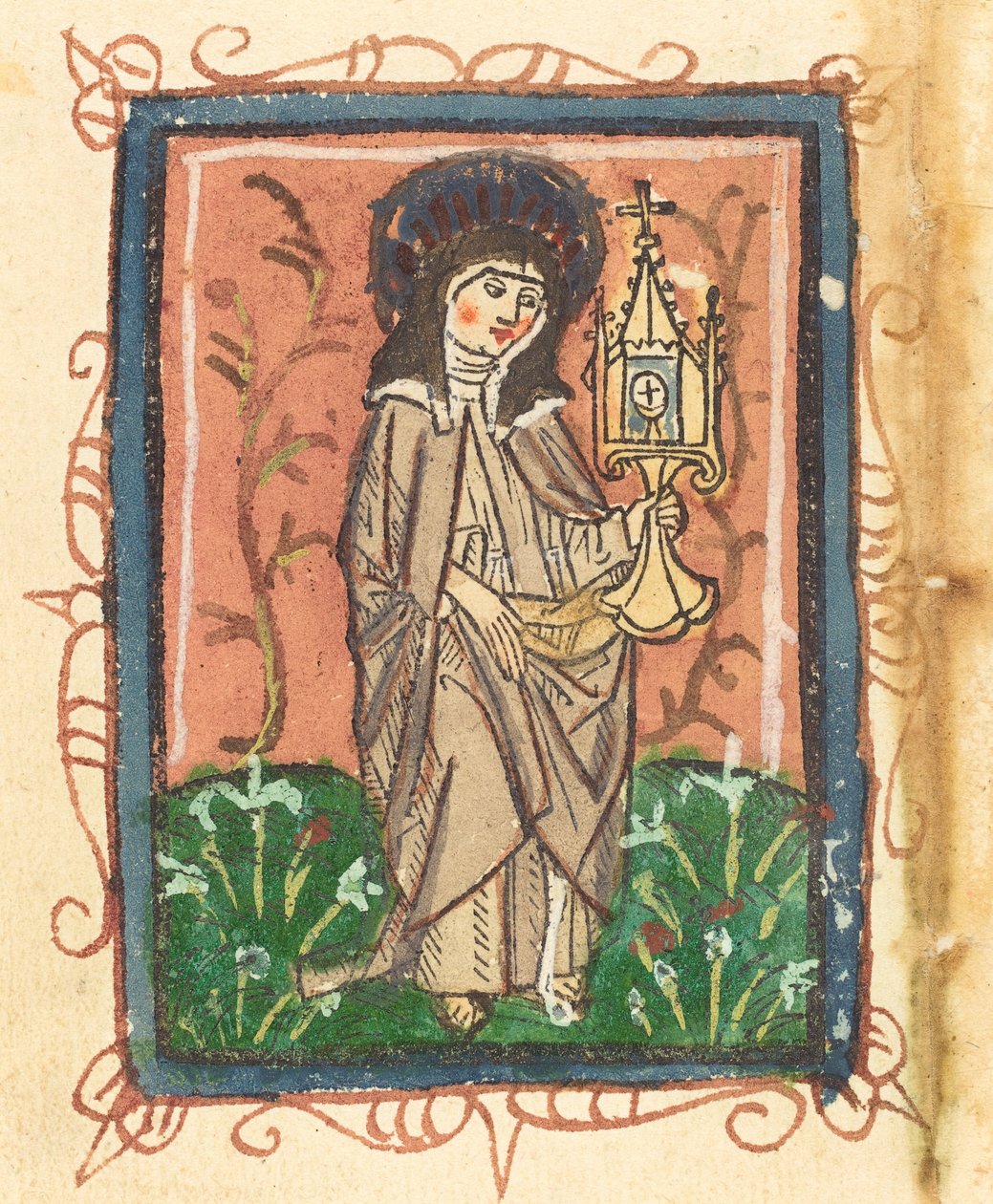 Heilige Clara van Assisi door Unbekannt