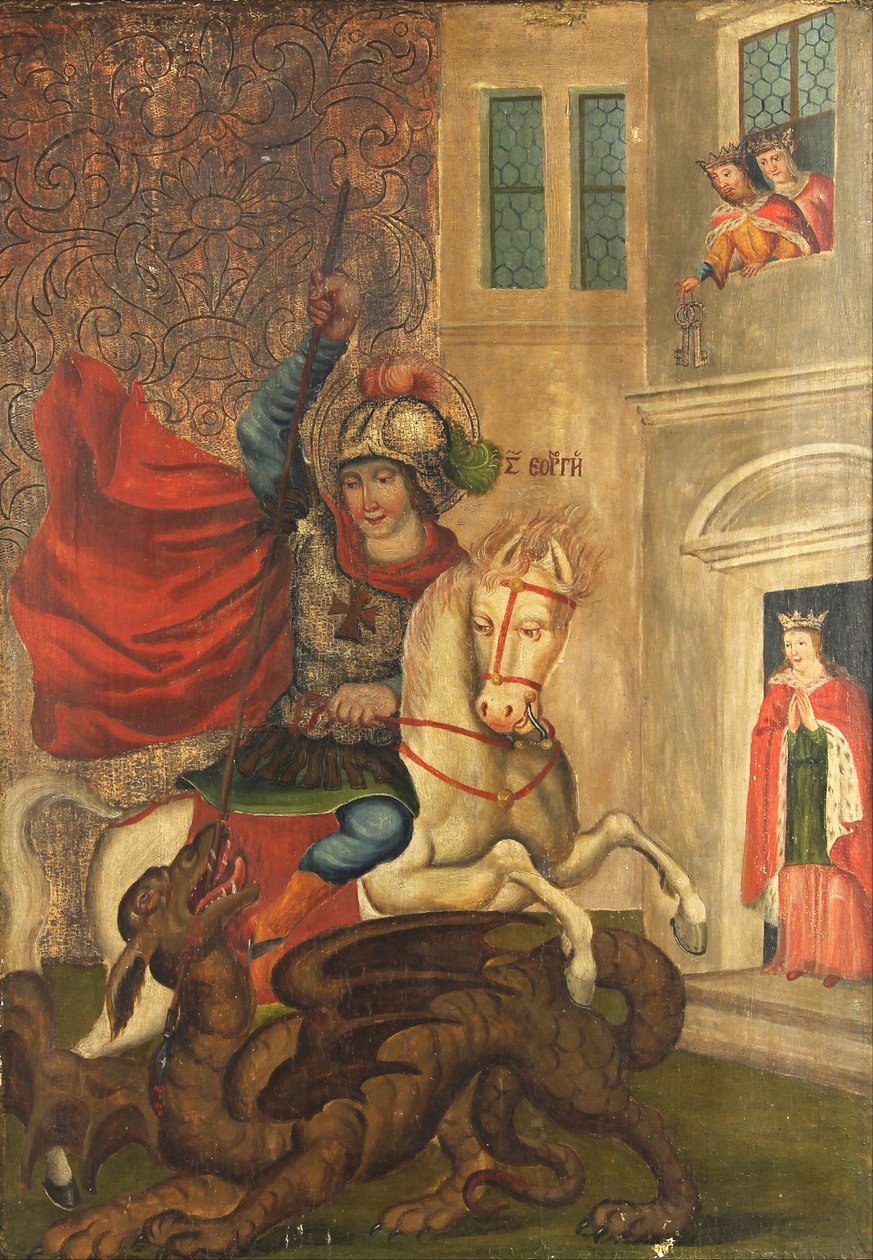 Sint Joris en de Draak door Unbekannt