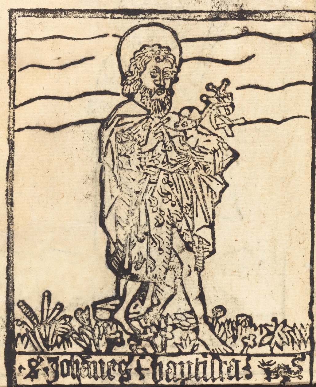 Sint Johannes de Doper (recto) door Unbekannt