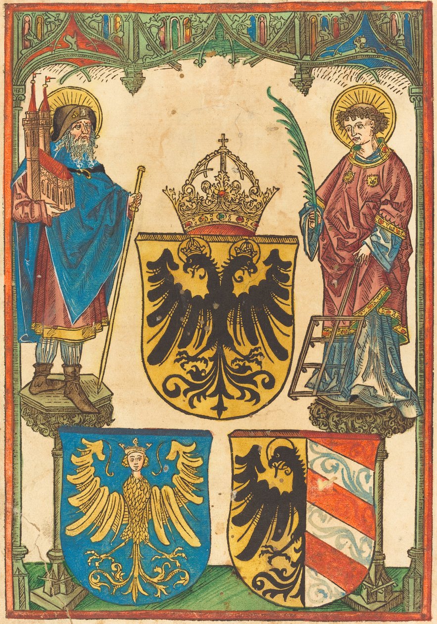 Sint Sebaldus en Sint Laurentius door Unbekannt