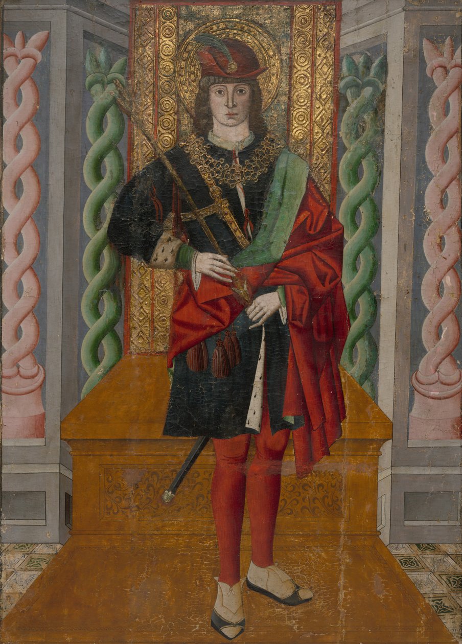 Sint Sebastiaan, 1490-1500 door Unbekannt