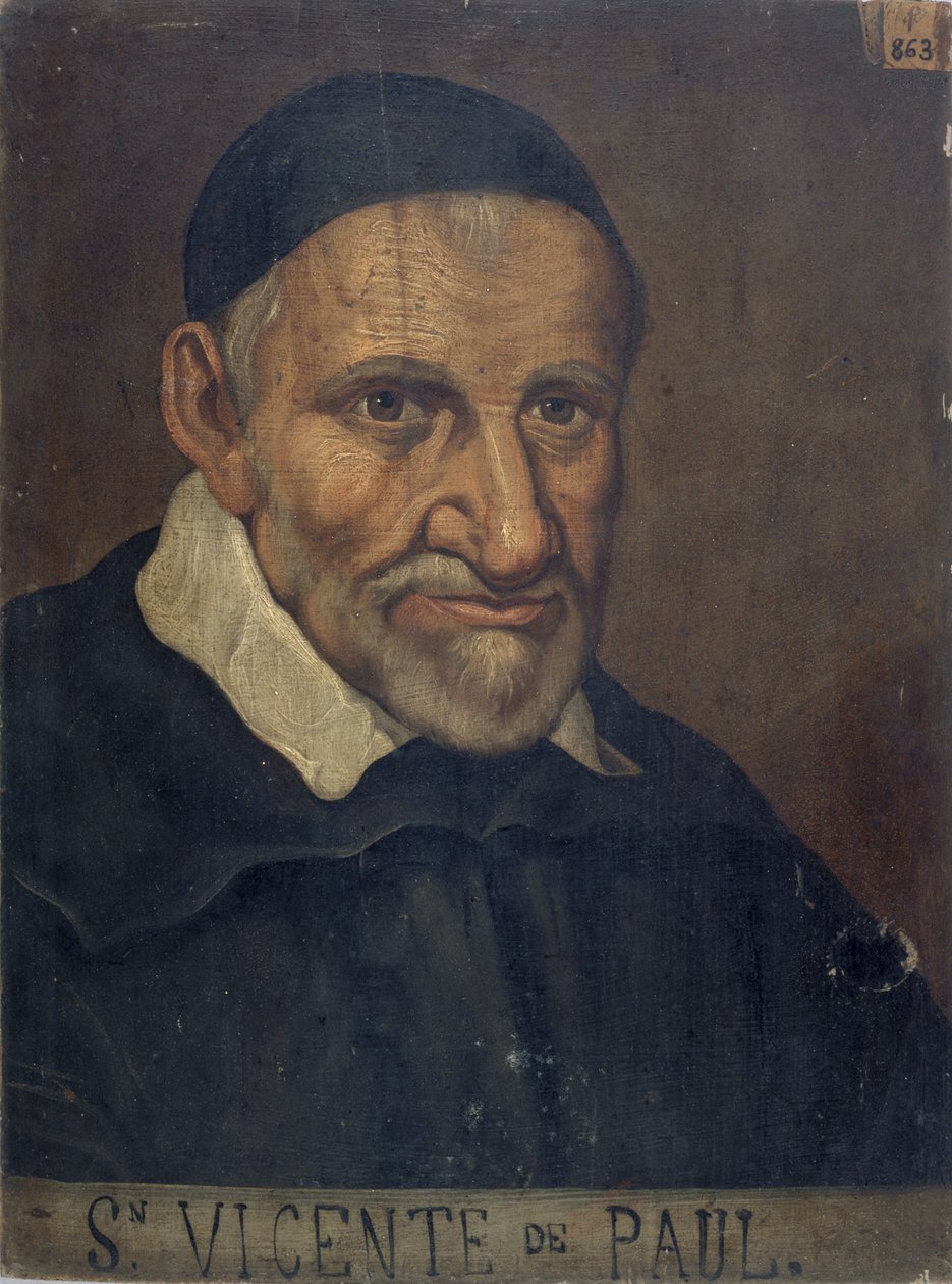 Sint Vincentius van Paulo 1581-1660, c. 1660 door Unbekannt