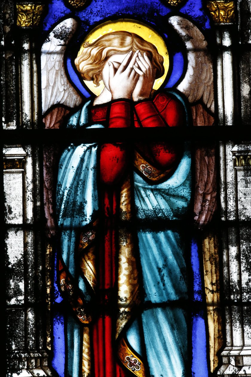 Sainte-Clotilde kerk. Engel door Unbekannt
