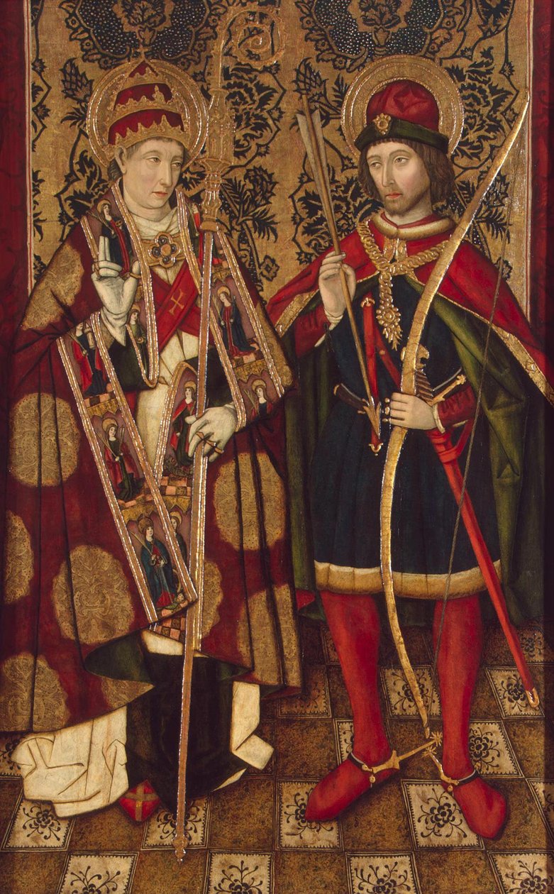 Heiligen Fabianus en Sebastianus, 1475-1499 door Unbekannt