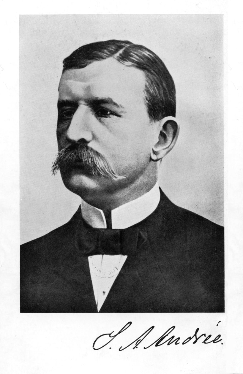 Salomon August Andree, Zweedse ingenieur en luchtvaartpionier, 1931 door Unbekannt