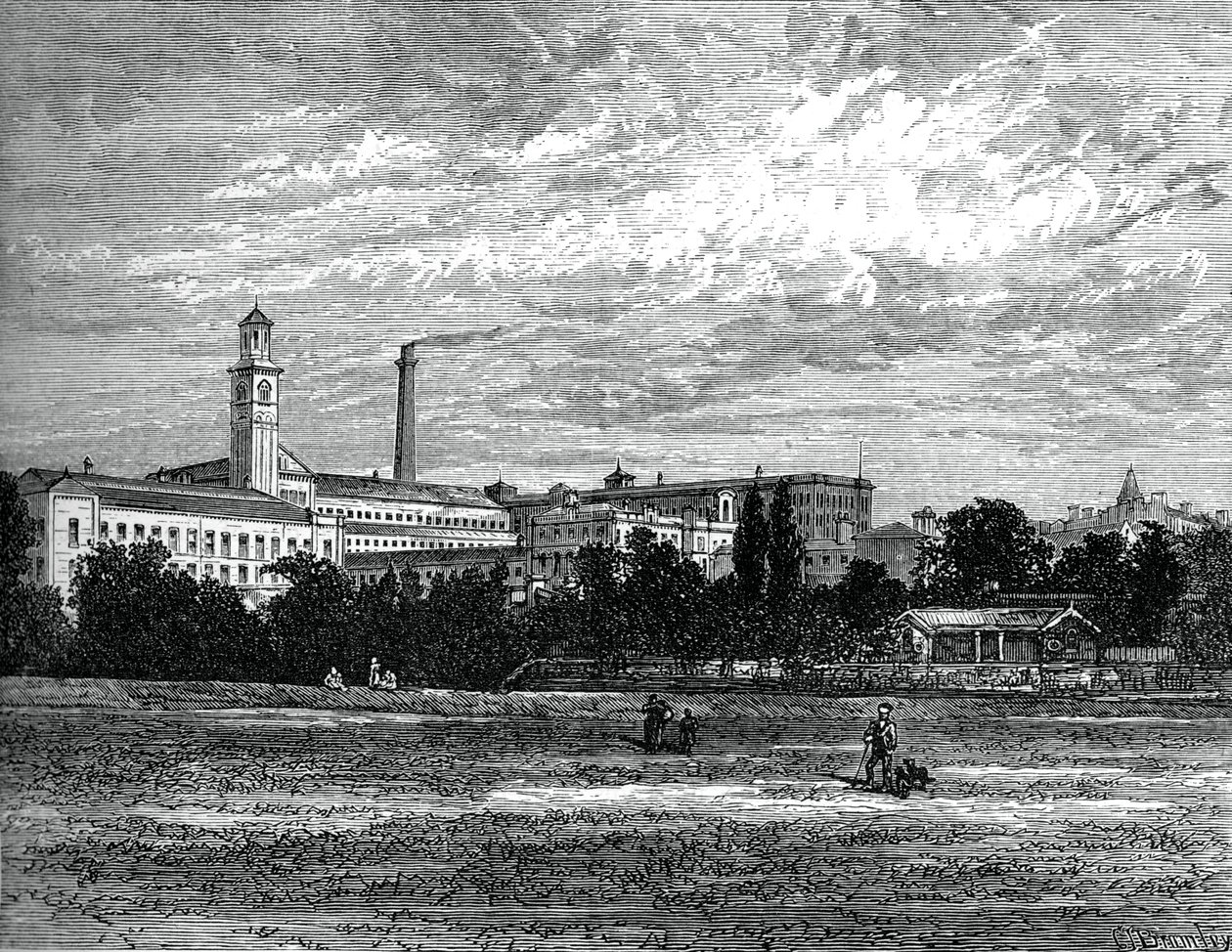 Saltaire fabrieken, ca. 1880 door Unbekannt