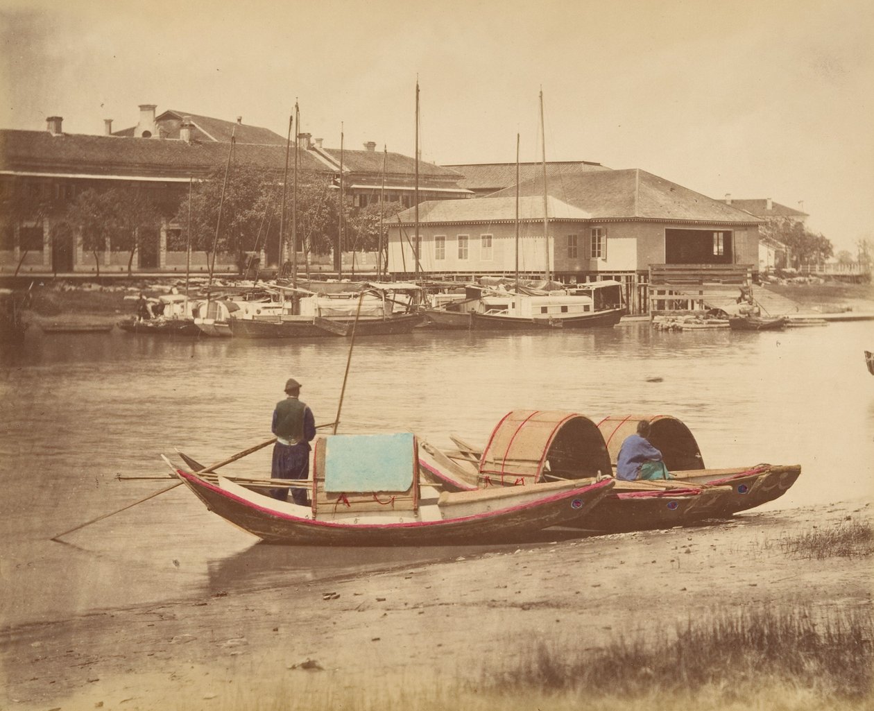 Sampan, 1870s door Unbekannt