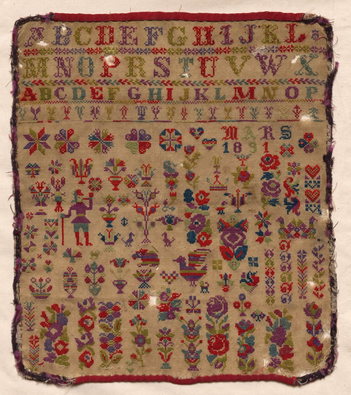 Sampler, 1891 door Unbekannt