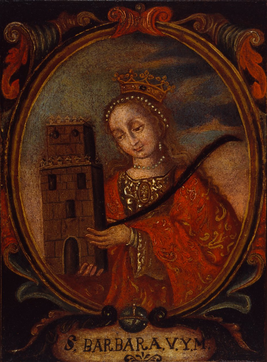 Santa Barbara, ca. 1680-1690 door Unbekannt
