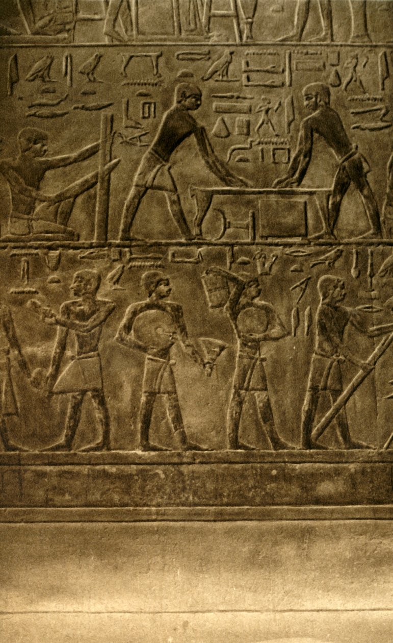 Saqqara - Graf van Ti muurschilderingen door Unbekannt