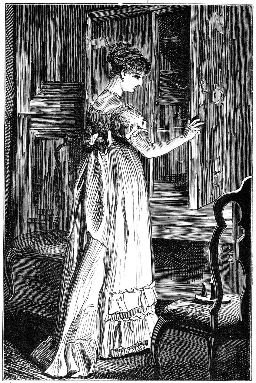 Scène uit Jane Austens Northanger Abbey door Unbekannt