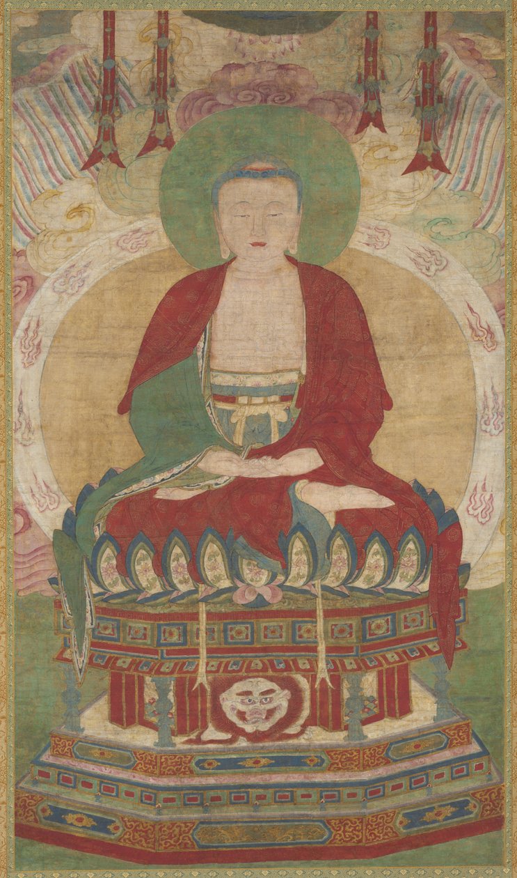 Zittende Amitabha, eind 1500s-begin 1600s door Unbekannt