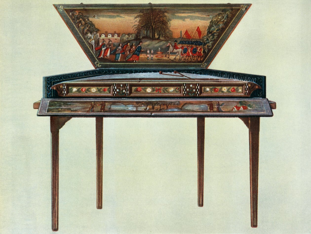 Zeventiende-eeuwse dulcimer uit de collectie van H. Boddington, 1948 door Unbekannt