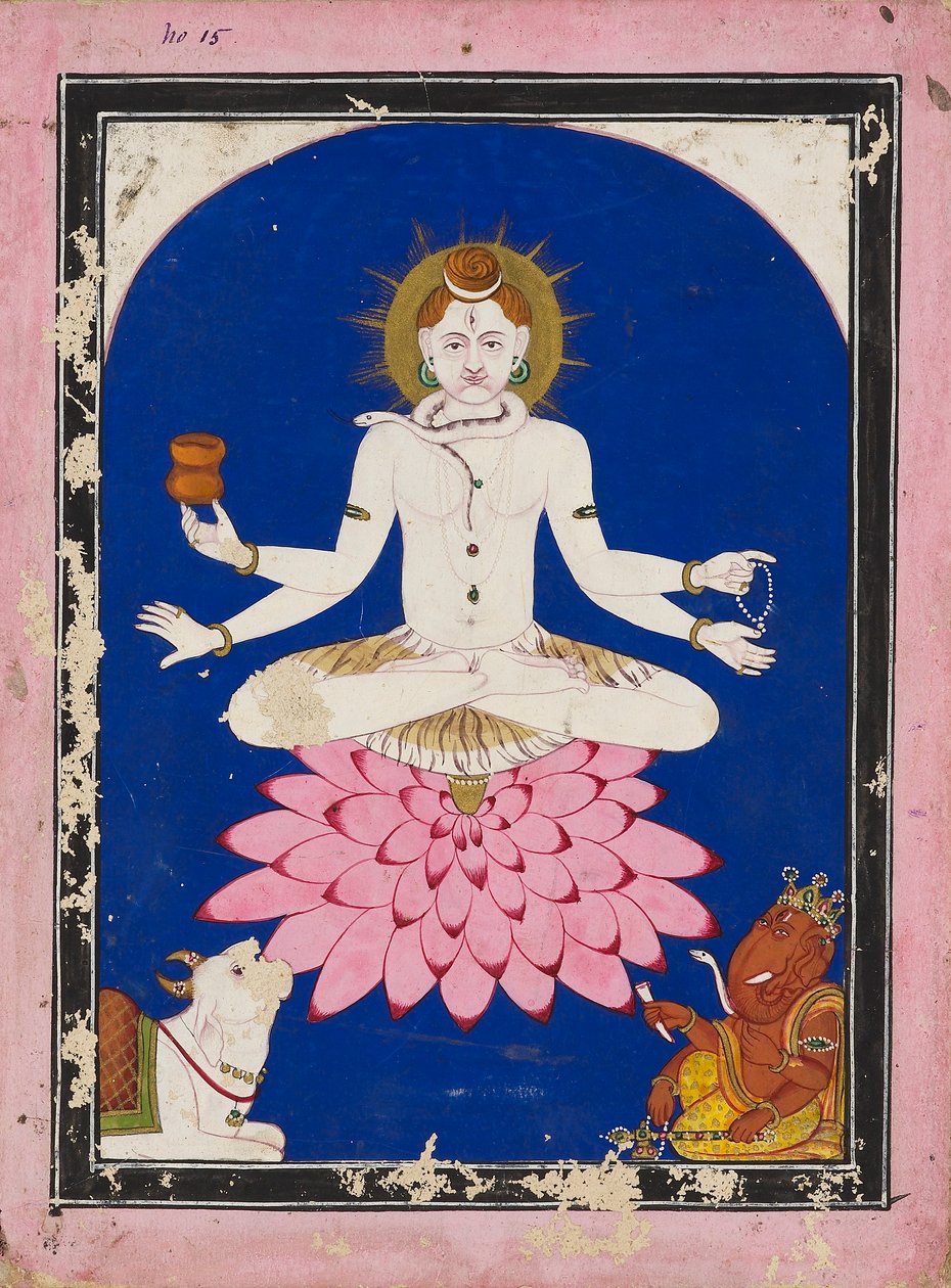 Shiva als yogi, 19e eeuw door Unbekannt