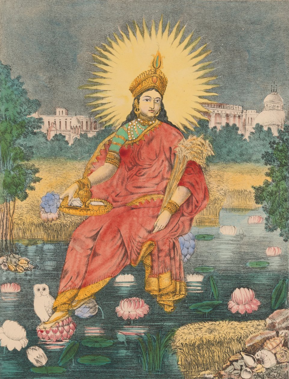 Shri Shri Lakshmi, ca. 1880 door Unbekannt