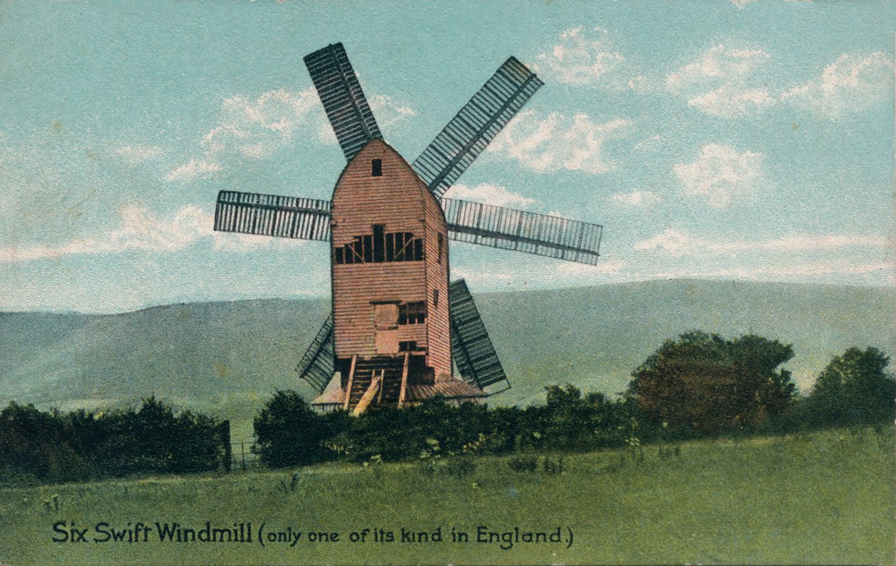 Six Swift Windmolen, Kingston, nabij Lewes, Sussex, c1905 door Unbekannt
