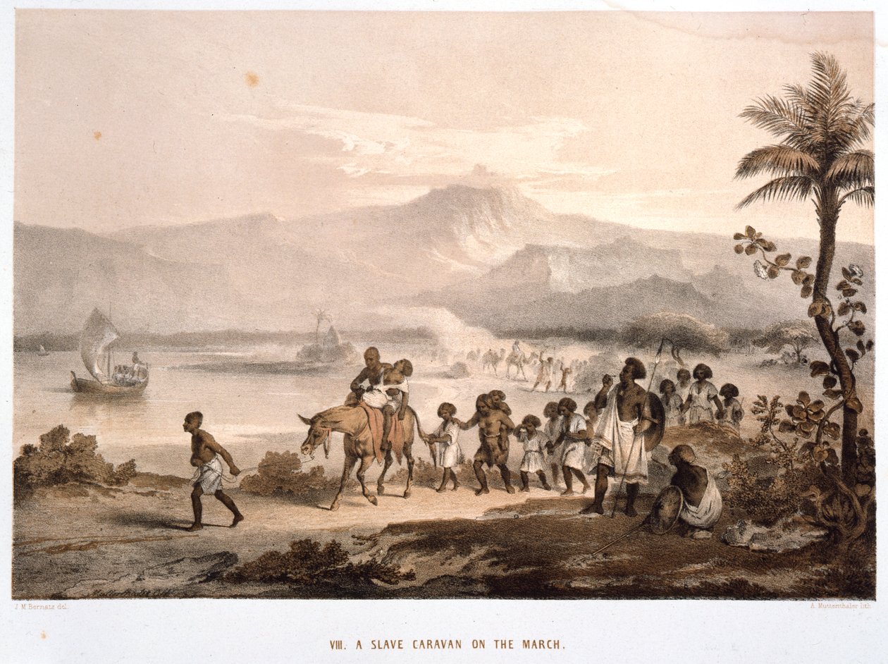 Slavenkonvooi op Mars, 1852 door Unbekannt