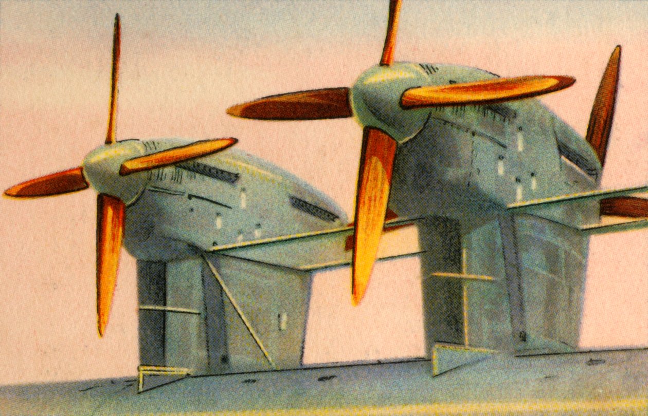 Kleine houten vliegtuigpropellers, 1932 door Unbekannt