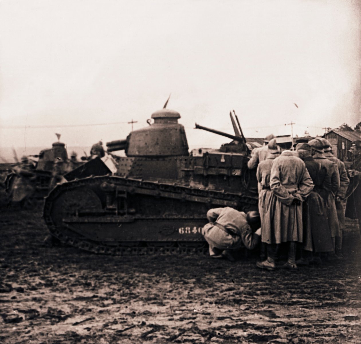 Kleine tank, ca. 1914-1918 door Unbekannt